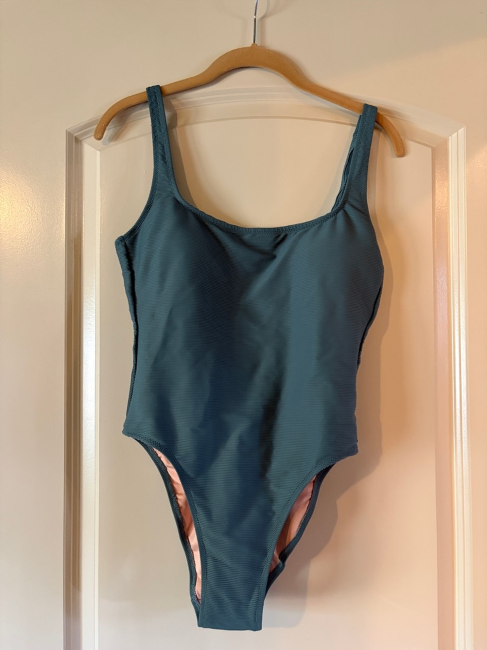 Teal Scoop Neck One-Piece Swimsuit